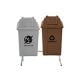 kit de lixeiras para lixo reciclável 2 cesto de 100L